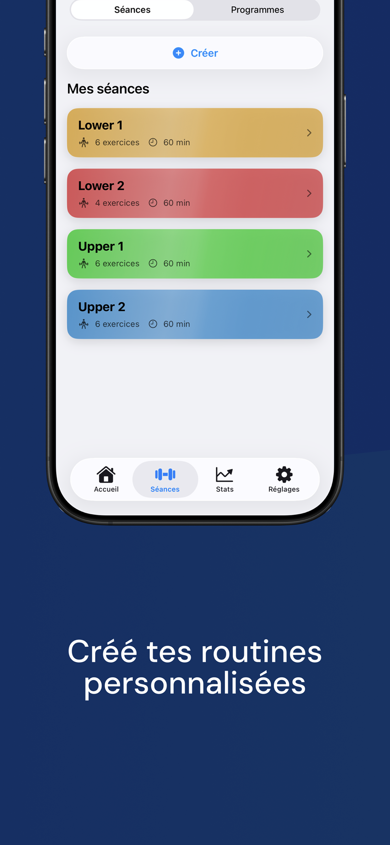 Routines personnalisées